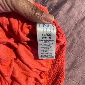 Time and Tru Orange maxi skirt